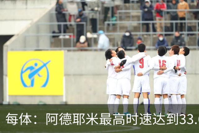 每体：阿德耶米最高时速达到33.6公里，全场冲刺多达39次
